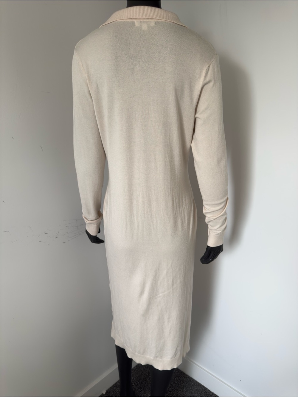 131. 525 America Cream Polo-Style Midi Dress - Picture 7 of 10